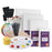 Glokers Canvas Panels Painting Kit, Art Supplies Set Includes Palette, Sponge Brushes, Canvases, Paintbrushes & Mixing Wheel, Great for most paints