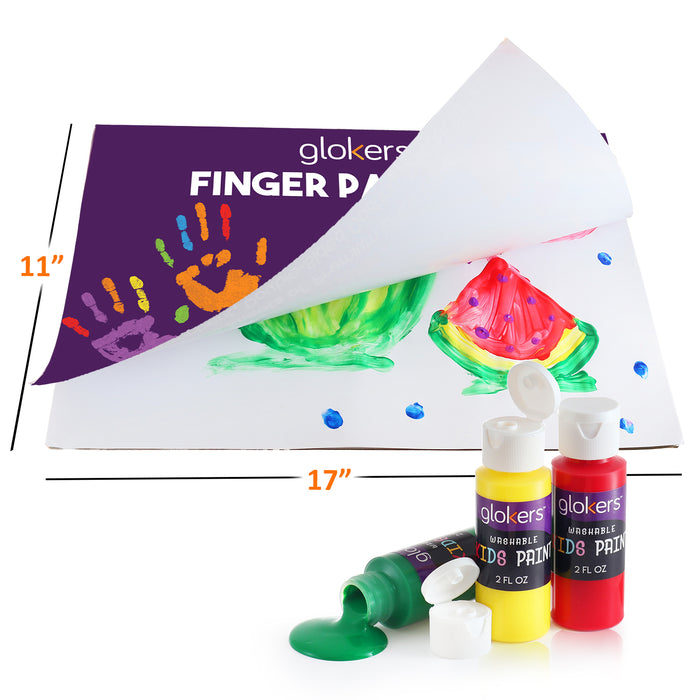 Finger Painting Kit (1x Painting Pad + x2 Coloring Books