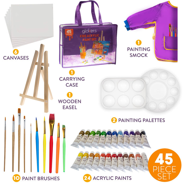 Kids Acrylic Painting Supplies Set - Full Set