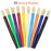 10 Round Paint Brushes with Paint Palette and 6 Colors Washable Paint - Made In The USA