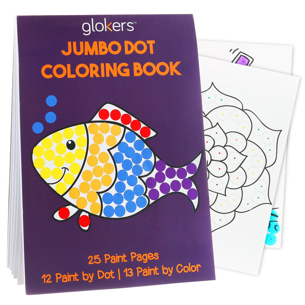 Jumbo Dot Coloring Book - 25 Pages