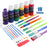30 Assorted Paint Brushes and 6 Colors Washable Paint - Made In The USA